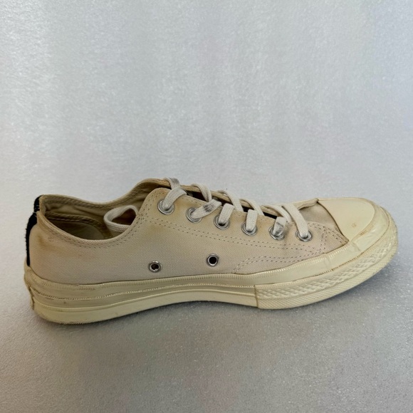 Converse x PLAY Comme des Garçons Chuck 70 in White and Size 8 - Picture 8 of 10